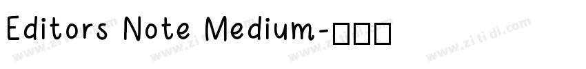 Editors Note Medium字体转换